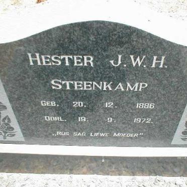 STEENKAMP Hester J.W.H. 1886-1972