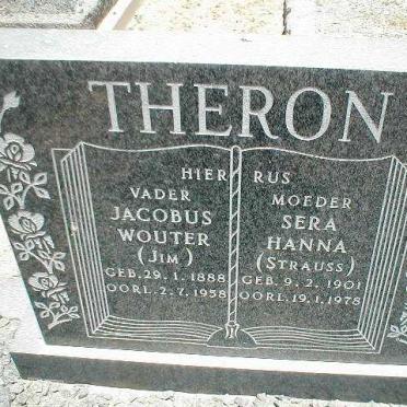 THERON Jacobus Wouter 1888-1958 &amp; Sera Hanna STRAUSS 1901-1978