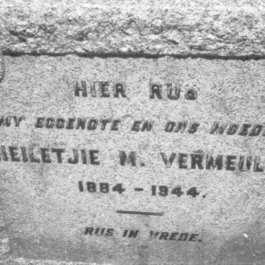 VERMEULEN Heiletjie M. 1884-1944