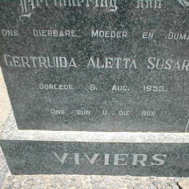 VIVIERS Gertruida Aletta Susara  -1953