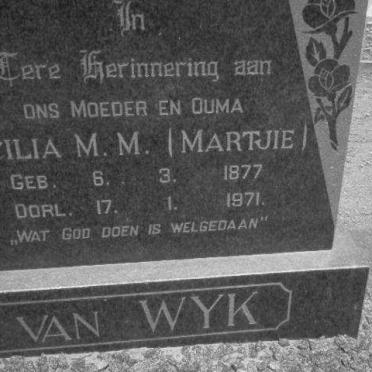 WYK Cecilia M.M., van 1877-1971