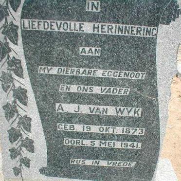 WYK A.J., van 1873-1941