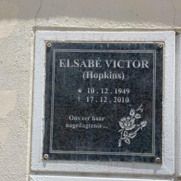 VICTOR Elsabe nee HOPKINS 1949-2010