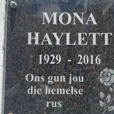 HAYLETT Mona 1929-2016
