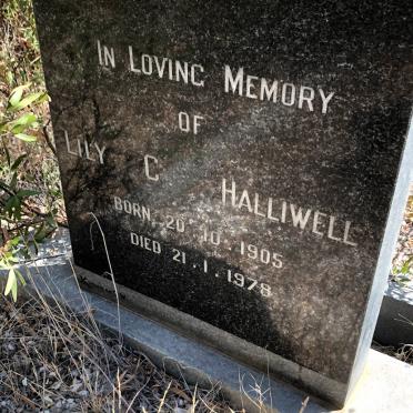 HALLIWELL Lily C. 1905-1978