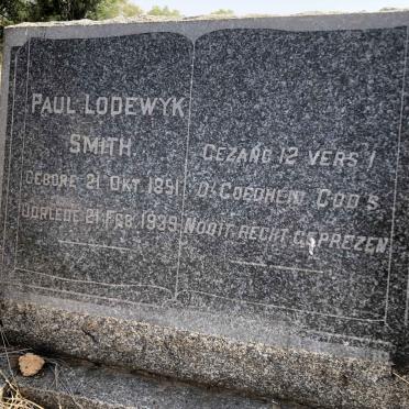 SMITH Paul Lodewyk 1851-1939