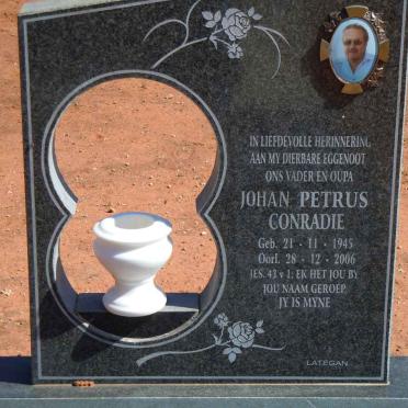 CONRADIE Johan Petrus 1945-2006