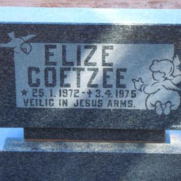COETZEE Elize 1972-1975
