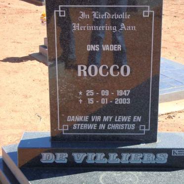 VILLIERS Rocco, de 1947-2003
