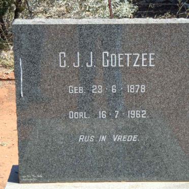 COETZEE C.J.J. 1878-1962