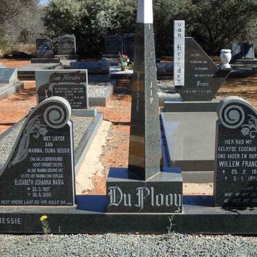 PLOOY Willem Francois, du 1918-1982 &amp; Elizabeth Johanna Maria 1927-2000