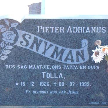 SNYMAN Pieter Adrianus 1926-1993