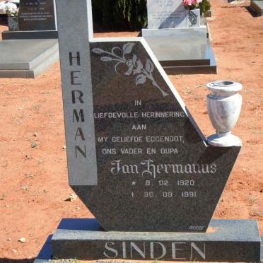 SINDEN Jan Hermanus 1920-1991