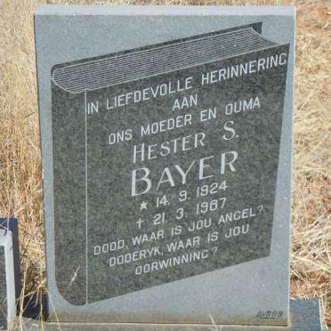BAYER Hester S. 1924-1987