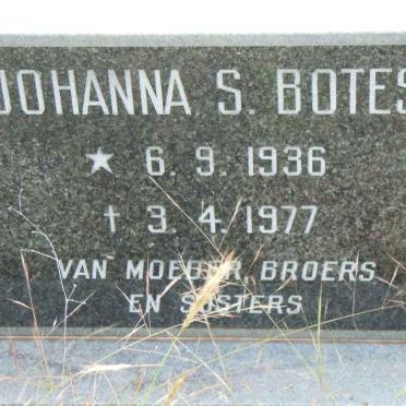 BOTES Johanna S. 1936-1977