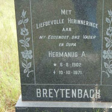 BREYTENBACH Hermanus A. 1902-1971