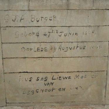 BURGER G.J.A. 1898-1966