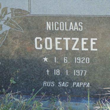 COETZEE Nicolaas 1920-1977