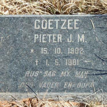 COETZEE Pieter J.M. 1902-1981