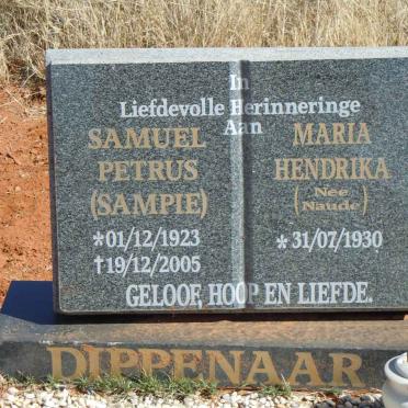 DIPPENAAR Samuel Petrus 1923-2005 &amp; Maria Hendrika NAUDE 1930-
