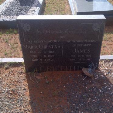 GRIFFITHS James 1906-1967 &amp; Maria Christina 1902-1976