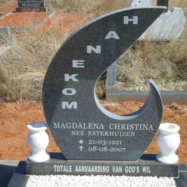 HANEKOM Magdalena Christina nee ESTERHUIZEN 1921-2007