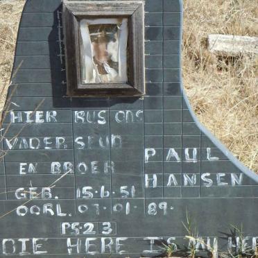 HANSEN Paul 1951-1989
