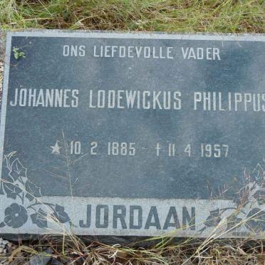 JORDAAN Johannes Lodewickus Philippus 1885-1957