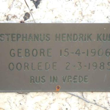 KUHN Stephanus Hendrik 1906-1985