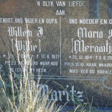 MARITZ Willem J. 1909-1977 &amp; Maria F. 1914-2000