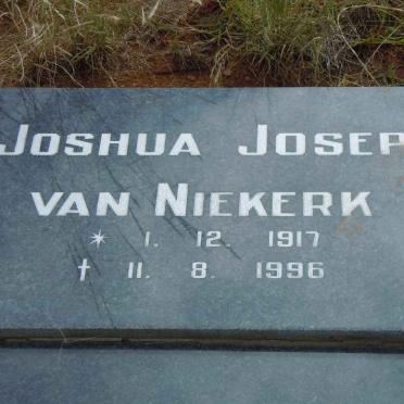 NIEKERK Joshua Joseph, van 1917-1996