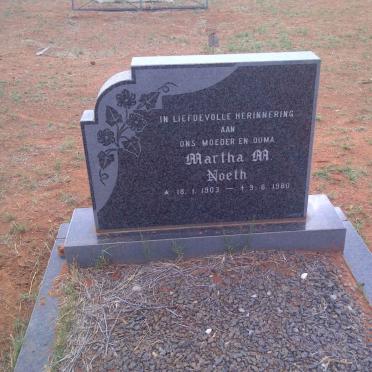 NOETH Martha M. 1903-1980