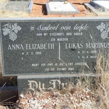 PREEZ Lukas Martinus, du 1908-1986 &amp; Anna Elizabeth 1905-