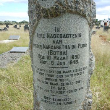 PLOOY Hester Margaretha, du nee BOTHA 1890-1948