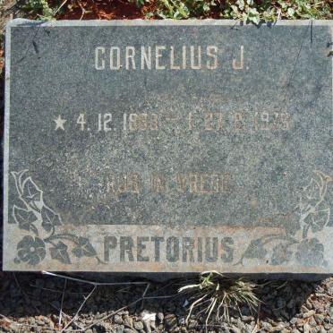 PRETORIUS Cornelius J. 1888-1976