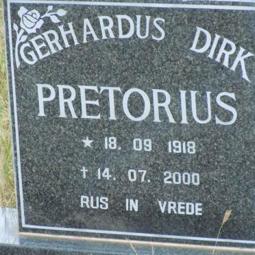 PRETORIUS Gerhardus Dirk 1918-2000