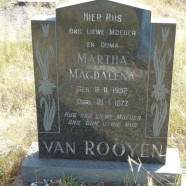 ROOYEN Martha Magdalena, van 1902-1977