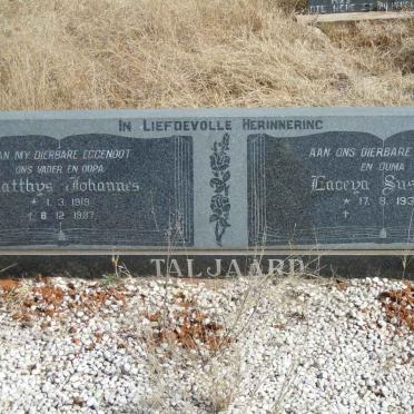 TALJAARD Matthys Johannes 1919-1987 &amp; Laceya Susanna 1935-