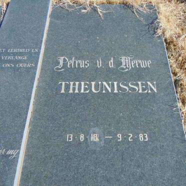 THEUNISSEN Petrus van der Merwe 1918-1983 &amp; Petronella Barendina SCHIETEKAT 1922-1982