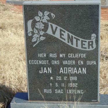VENTER Jan Adriaan 1918-1982