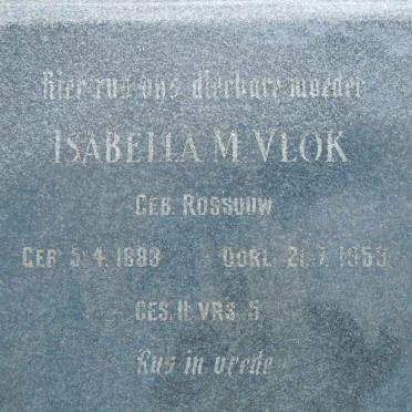 VLOK Isabella M. nee ROSSOUW 1883-1953
