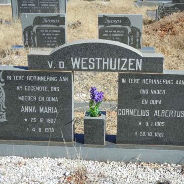 WESTHUIZEN Cornelius Albertus, v.d. 1905-1981 &amp; Anna Maria 1907-1978