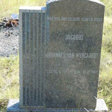 WYNGAARD Jacobus Johannes, van 1945-1965