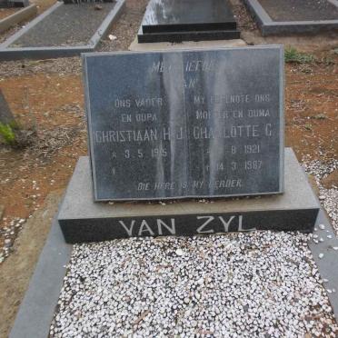 ZYL Christiaan H.J., van 1915- &amp; Charlotte G. 1921-1997