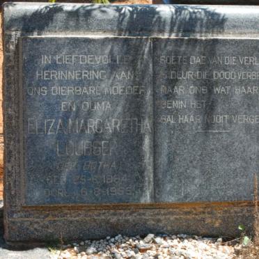 LOUBSER Eiza Margaretha nee BOTHA 1884-1955