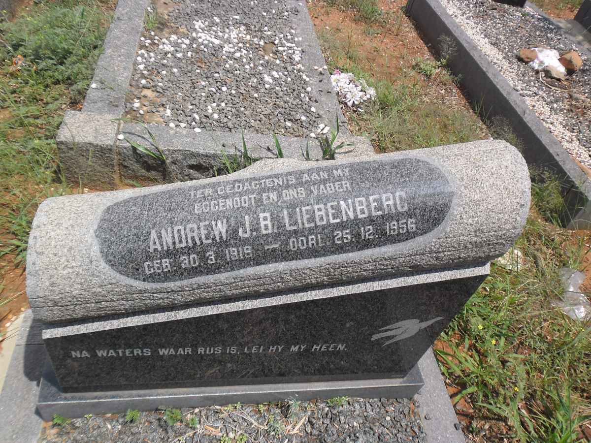 LIEBENBERG Andrew J.B. 1919-1956