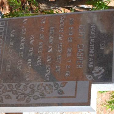 POTGIETER Gert Casper 1922-1968