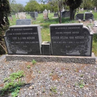 NIEKERK Gert R.J., van 1872-1959 &amp; Hester Helena 1891-1968