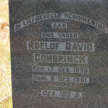 COMBRINCK Roelof David 1850-1961