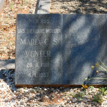 VENTER Maria C.S. 1881-1957